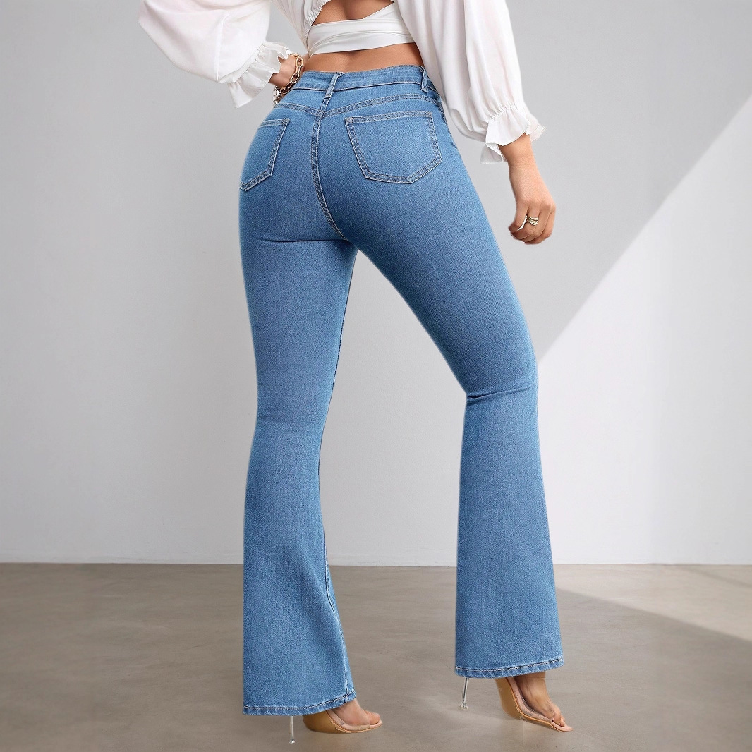 Women's Wild Stretch High Waist Flared Jeans - Image 4