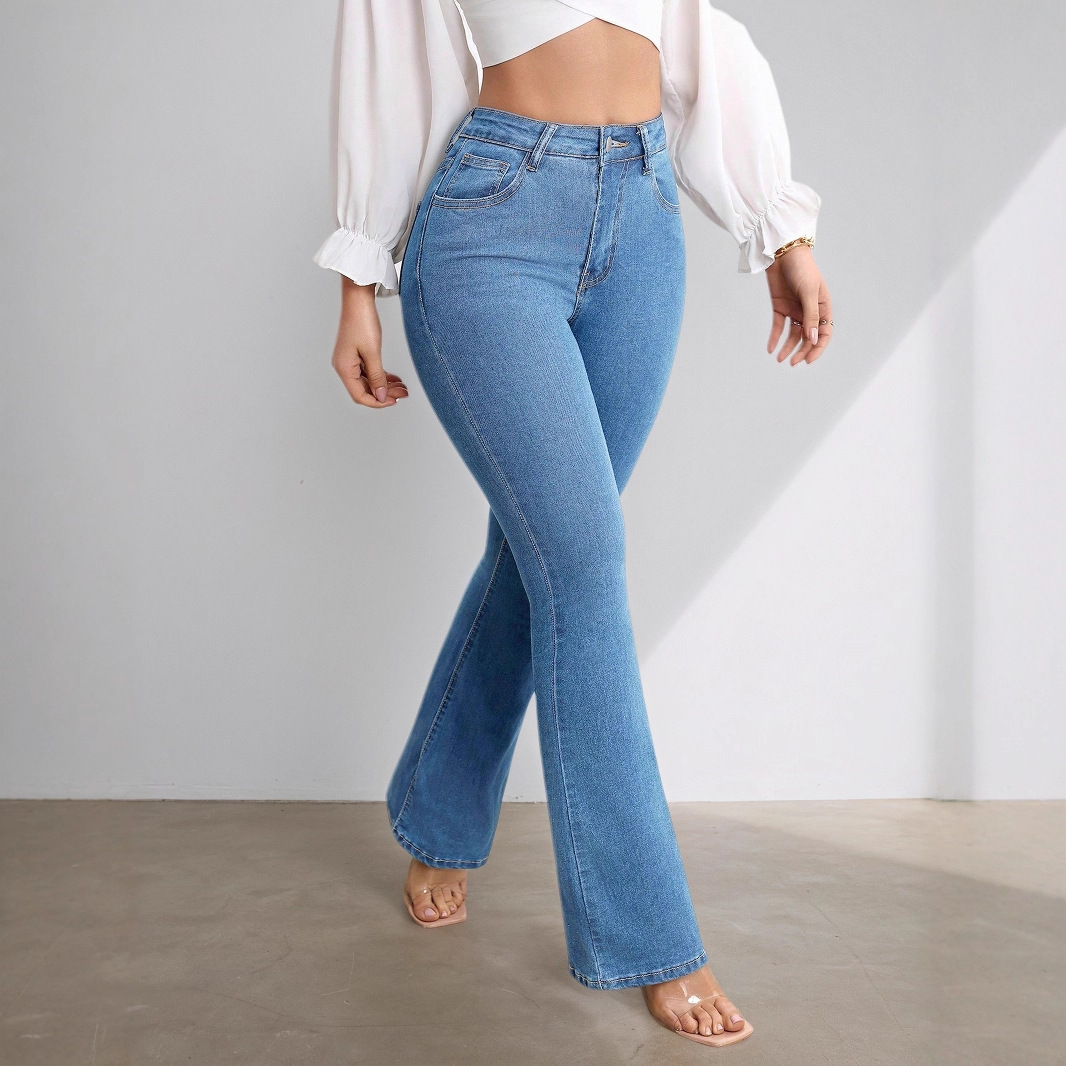 Women's Wild Stretch High Waist Flared Jeans - Image 3