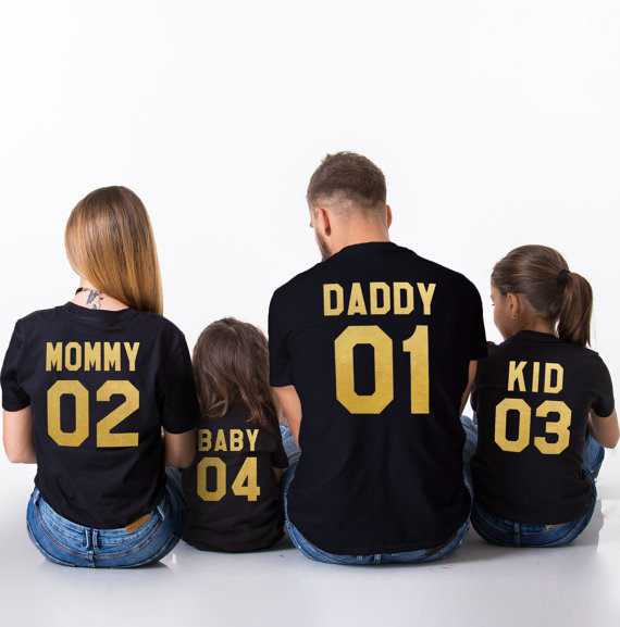 Parent-child Short-sleeved T-shirt Family Top - Image 7