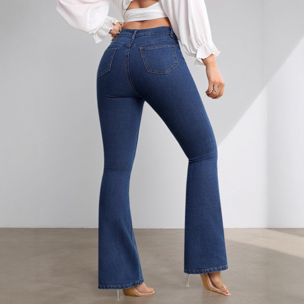 Women's Wild Stretch High Waist Flared Jeans - Image 6